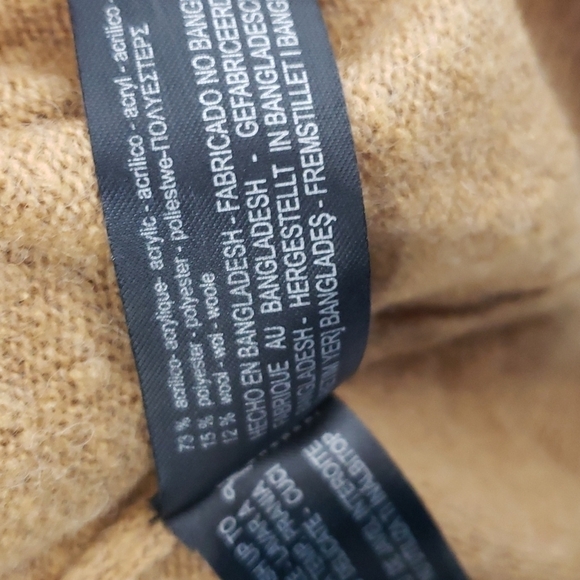 Zara Sweater Light Brown Acrylic/Poly/Wool Blend 36 L Hip Length NWT New - Picture 7 of 10